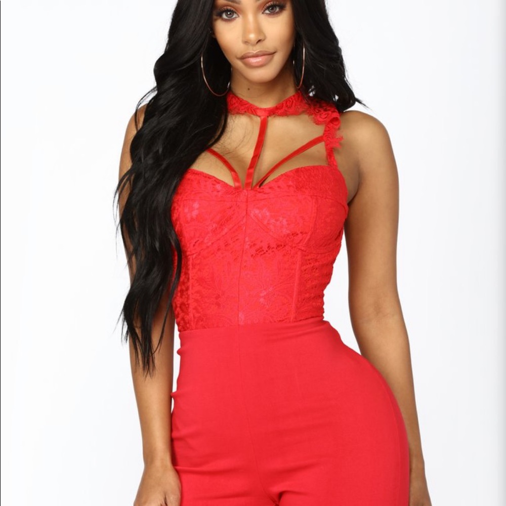 Without a doubt lace jumpsuit Fashion nova